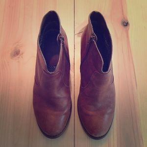 Seychelles Cognac Ankle Booties